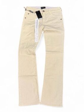 Y2K NWT Emporio Armani Cameron Tan Low Rise Bootcut Jeans